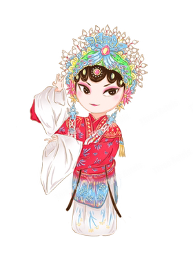 国潮中国传统艺术戏曲京剧人物贴纸车贴墙贴防水自粘贴画