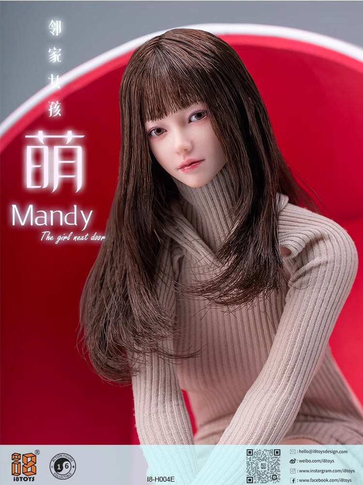 补款专用I8Toys 1/6小萌 Mandy可动眼头雕I8-H004适合白肤素体-图2