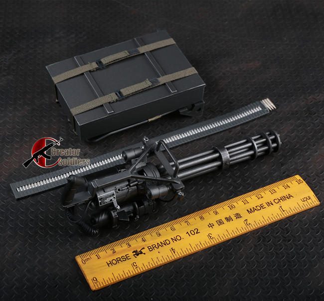 森哥 1:6 兵人 ZYTOYS  M134 加特林 火神炮 塑料模型 - 图0