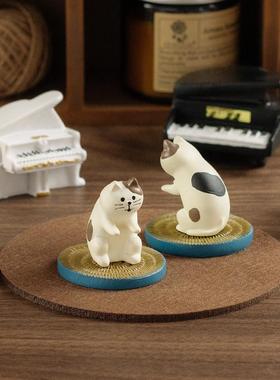 钢琴猫中控仿真礼品礼物迷你摆件