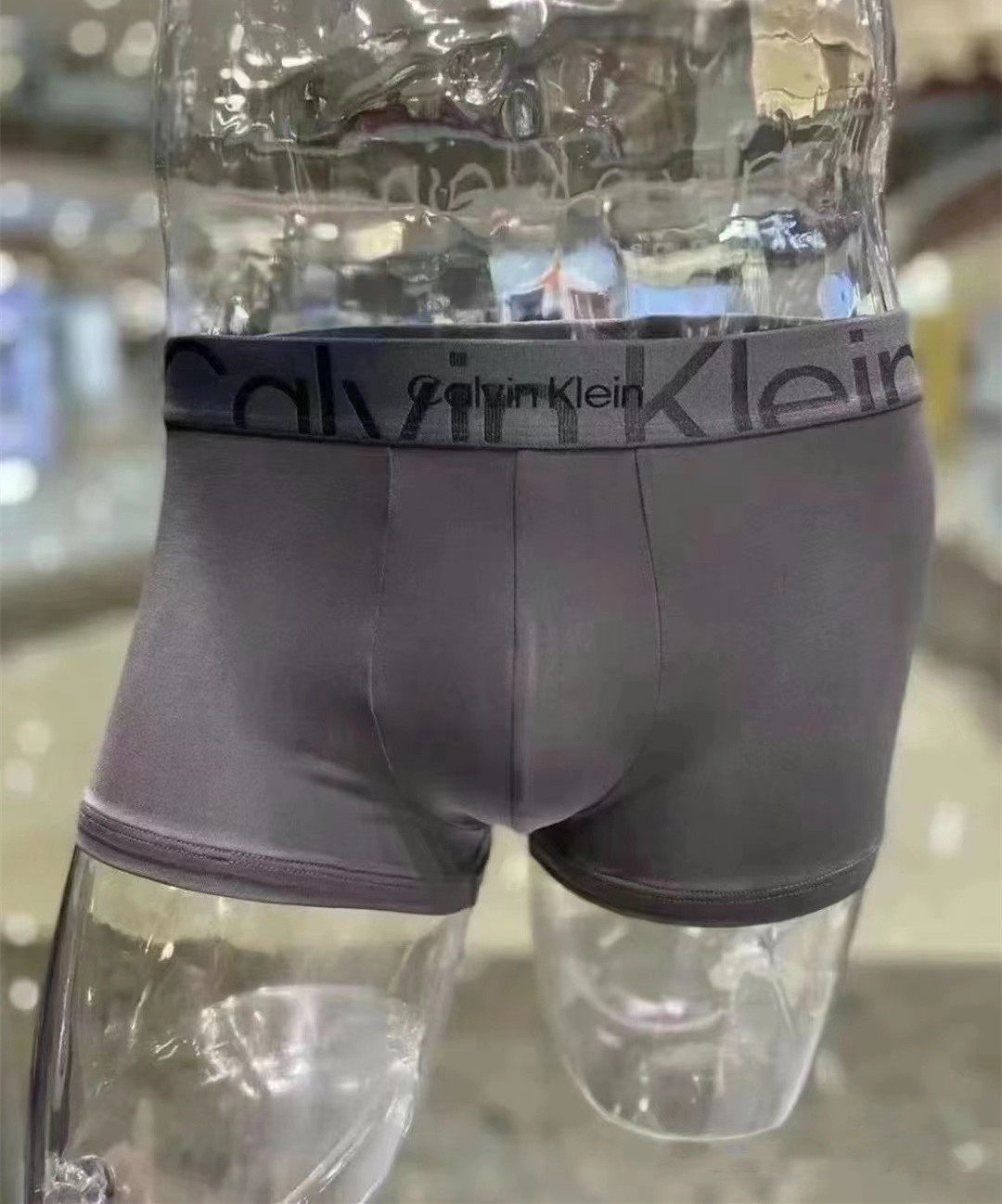 【双重引力带】CK内衣男士提花腰边轻柔透气防夹臀平角内裤NB3312,淘宝优惠券,粉丝福利购,淘宝优惠卷