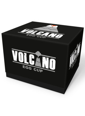 正品英国Gift Republic火山爆发创意白煮蛋托蛋杯黑色 德国直邮