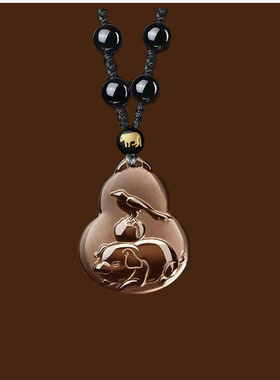 2026属虎吉祥物喜柿连猪吉宏吊坠