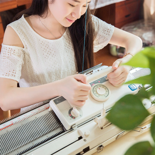 雪球编织机  家用DIY手工毛衣编织机 三针机五针机 免费教学 - 图1