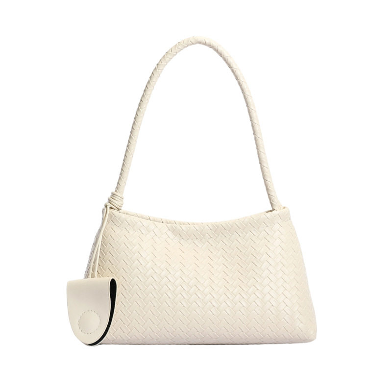 Woven bags for women 2026 new style commuting versatile single shoulder armpit bag going out small bag woven bag summer lazy