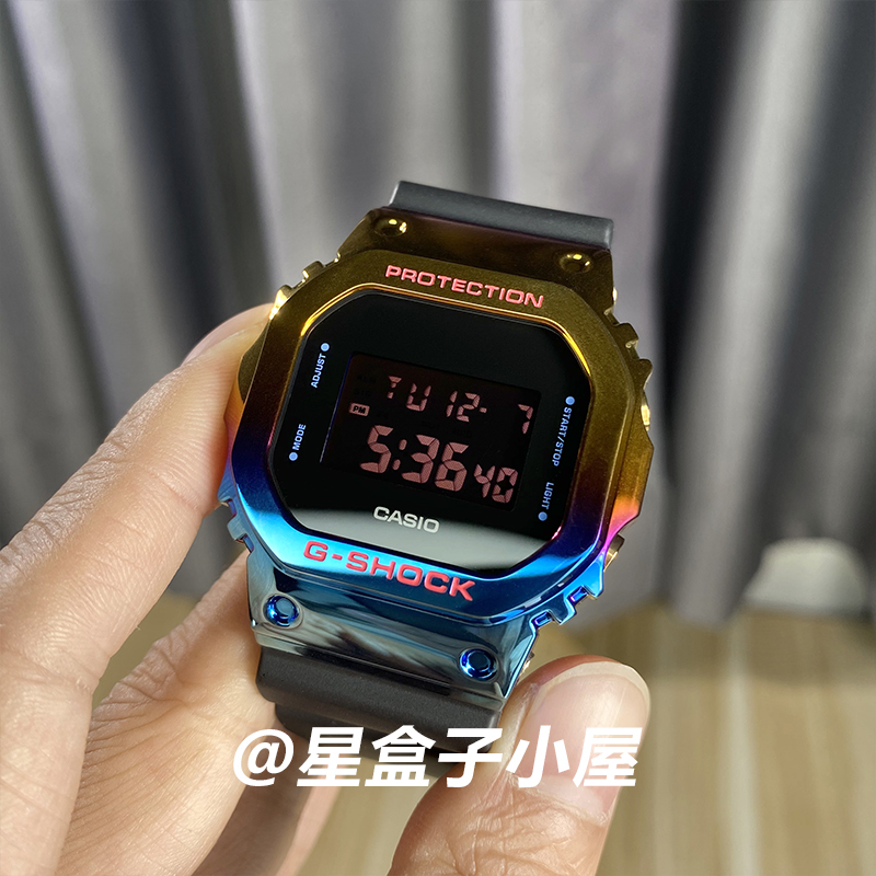 卡西欧g shock潮流复古小方块gm-5600sn防水防震运动手表男女时尚-图0