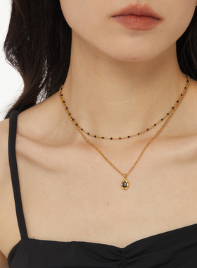 钢女锁骨项链ins叠戴百搭