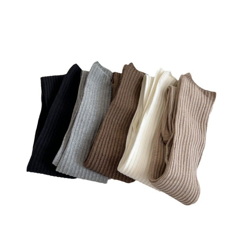 纯色过膝高筒袜立体竖坑条袜子百搭靴袜简约条纹大腿袜春秋冬季款,淘宝优惠券,粉丝福利购,淘宝优惠卷