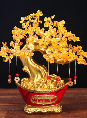 开业大吉生意兴隆发财树摆件送礼