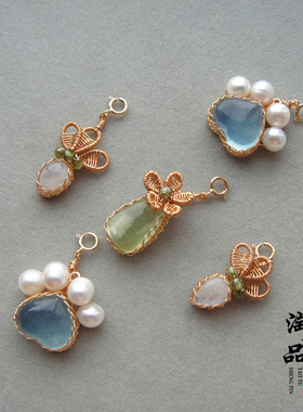 原创精工14k绕线猫爪胡萝卜滴溜