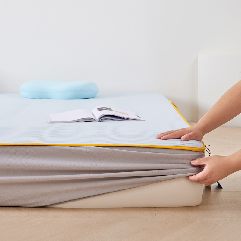 夏季躺同岛瓜瓜凉席A类锦纶绗缝瞬间自然凉感软凉席冰丝可机洗,淘宝优惠券,粉丝福利购,淘宝优惠卷