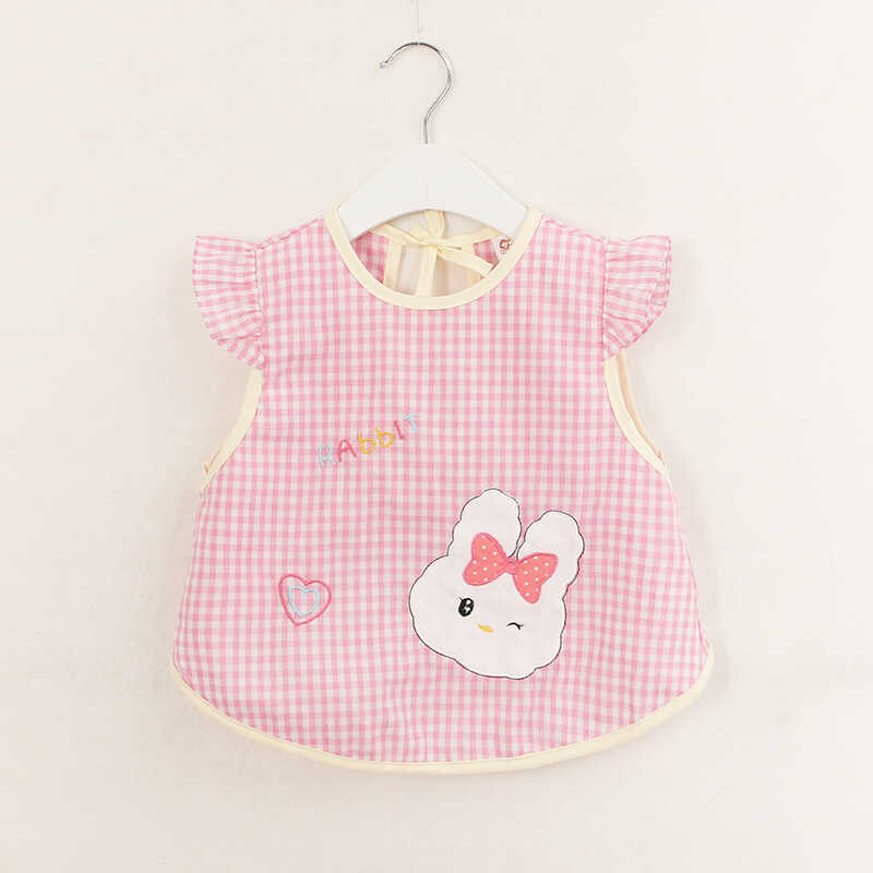 New style baby girl eating bib, rice bib, anti-dirty waterproof baby coverall, summer thin apron for girls and children