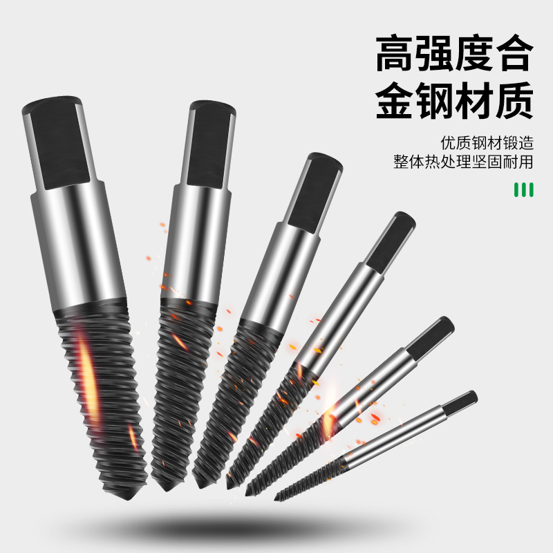 断丝取出器取断头螺丝水龙头工具水管角阀丝锥滑丝滑牙套装高强度 - 图0