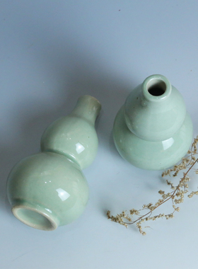 汝窑葫芦玄关茶室花器
