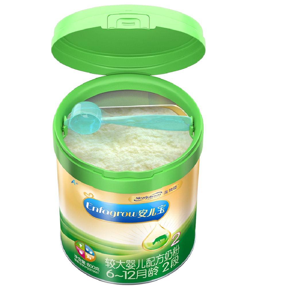 孩子王官方旗舰店美赞臣安儿宝较大婴儿配方奶粉(6-12月龄.2段)800克罐装2