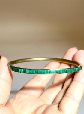 非洲赞比亚天然孔雀石手镯