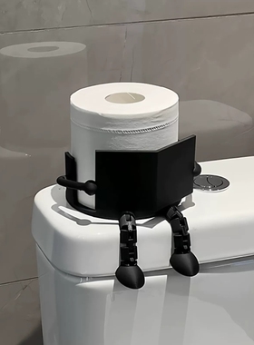 【拉屎搭子】看书小人卷筒卫生纸架家用化妆室厕所纸巾架创意3D打