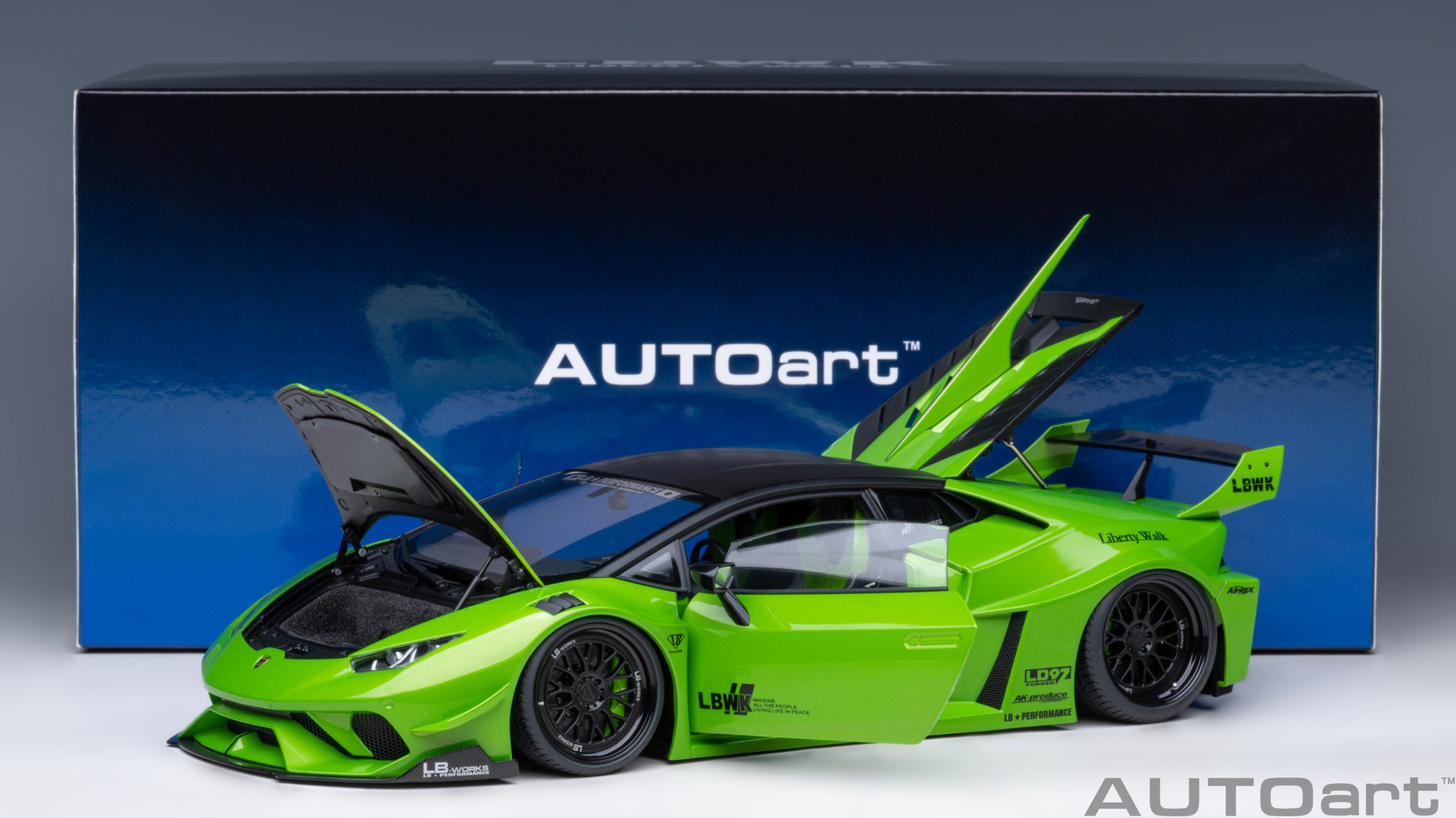 奥拓AUTOart1:18 兰博基尼 LIBERTY WALK LB  HURACAN GT汽车模型 - 图2