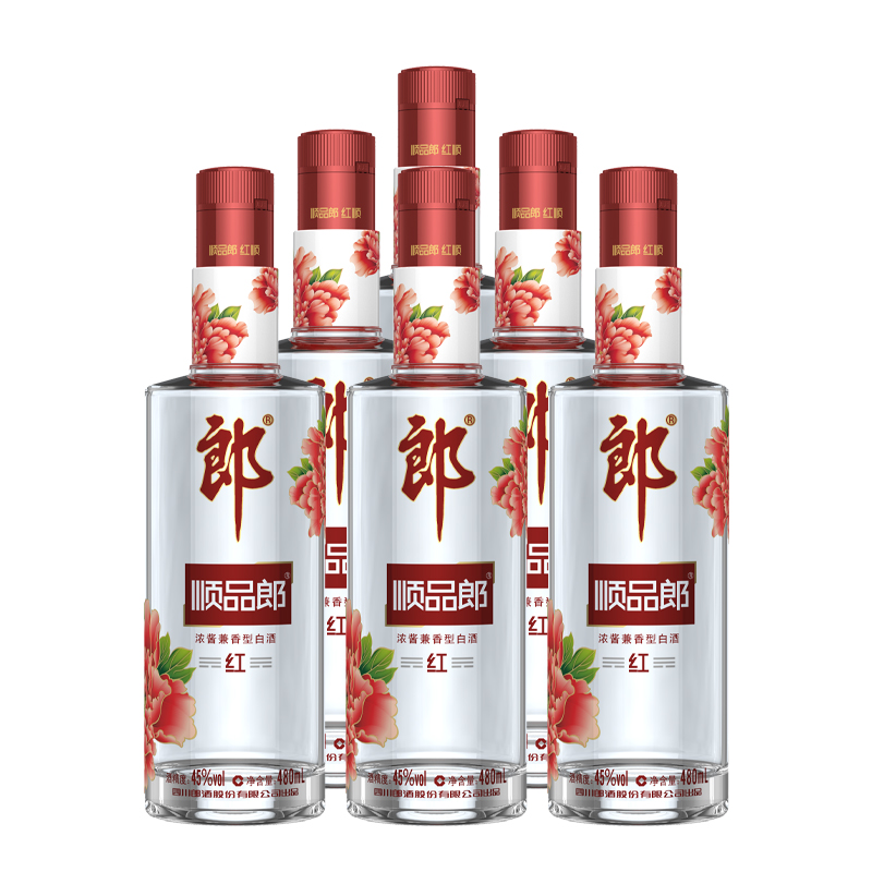 郎酒  郎酒顺品郎红顺45度 480ml*6  纯粮酿造