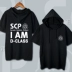 SCP Foundation Áo thun mùa hè trùm đầu áo len siêu mỏng tay nam và nữ sinh viên nhân dân tệ thứ cấp xung quanh quần áo anime - Carton / Hoạt hình liên quan