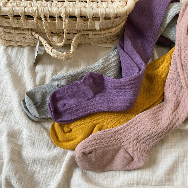 周小意女童洋气精梳棉条纹连裤袜儿童纯棉百搭麻花袜裤春款打底裤,淘宝优惠券,粉丝福利购,淘宝优惠卷