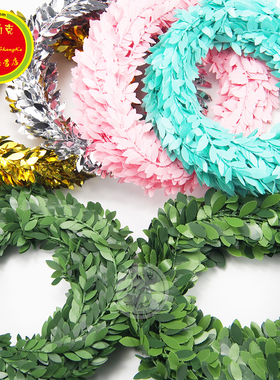 花环叶子MEISHANGKE藤叶手工DIY