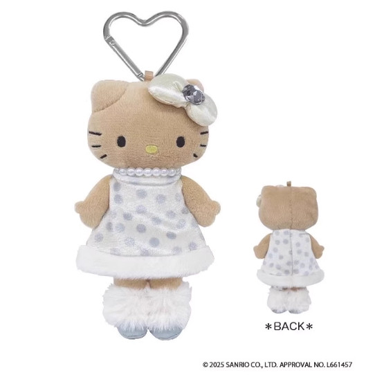 保单12月预售定金日本NIC三丽鸥Kitty贵妇小香风黑皮长腿毛绒挂件 - 图2