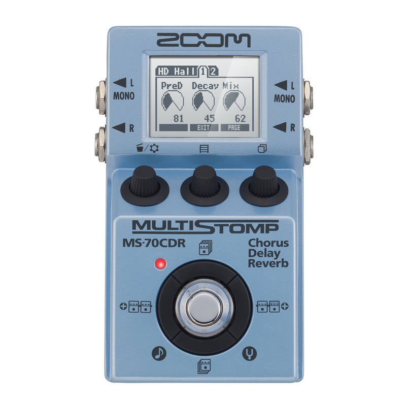 ZOOM MS-70CDR合唱延迟混响50G失真60B电吉他贝司综合单块效果器 - 图3