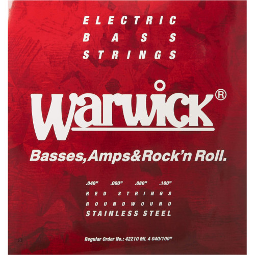 握威Warwick不锈钢42200红牌42301电贝司Bass贝斯4弦5弦套弦琴弦 - 图1