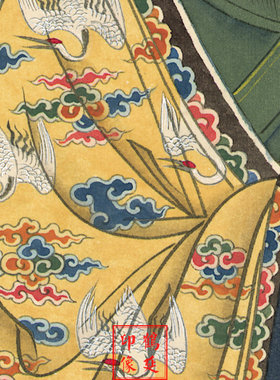 鹤延道人高清水陆画四大天师画像