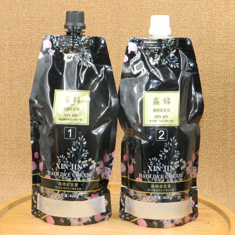XINJIN鑫锦染发膏轻松黑黑发霜自然黑染发剂染膏清水不沾头皮盖白,淘宝优惠券,粉丝福利购,淘宝优惠卷