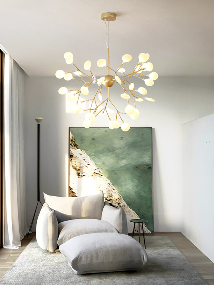 萤火虫吊灯北欧风轻奢现代简约客厅灯具创意个性餐厅浪漫卧室灯饰,淘宝优惠券,粉丝福利购,淘宝优惠卷