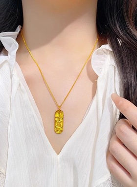 足金包银吉言碎冰冰吊坠