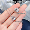 New light luxury fashionable natural aquamarine ring for women 925 silver plated 18K gold ring jewelry popular jewelry hot style