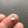 Burmese jade high ice clear water mint green drop ring
