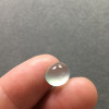 Burmese jadeite high ice clear water gold wire cabochon ring