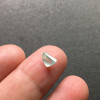 Burmese jade high ice clear water mint green drop ring