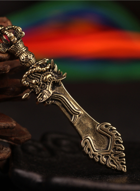 文殊慧剑项链吊坠复古个性