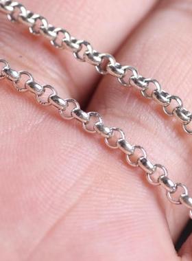 复古工艺品质款套圆环纯银项链