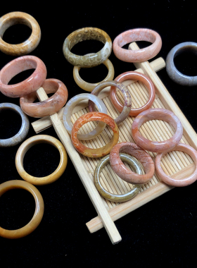 纯银戒指指环天然珊瑚玉民族风