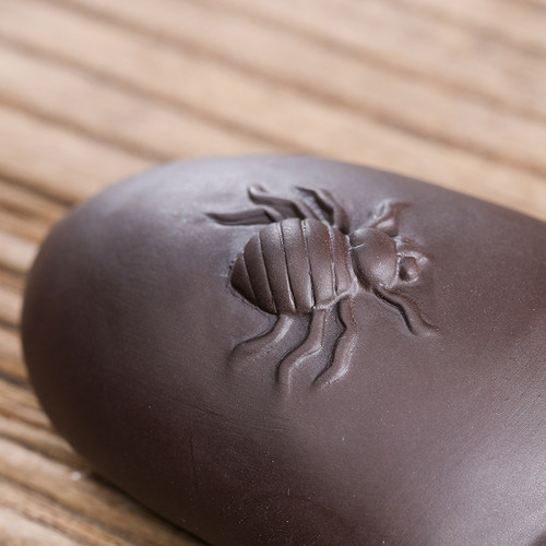 知足常乐 宜兴紫砂茶宠摆件精品可养创意小脚丫茶玩茶盘茶具配件 - 图3