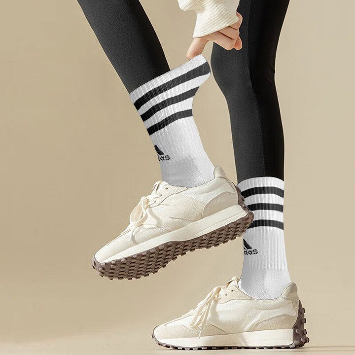 Adidas阿迪达斯袜子男加厚毛巾底运动袜女袜防滑耐磨篮球袜中筒袜,淘宝优惠券,粉丝福利购,淘宝优惠卷