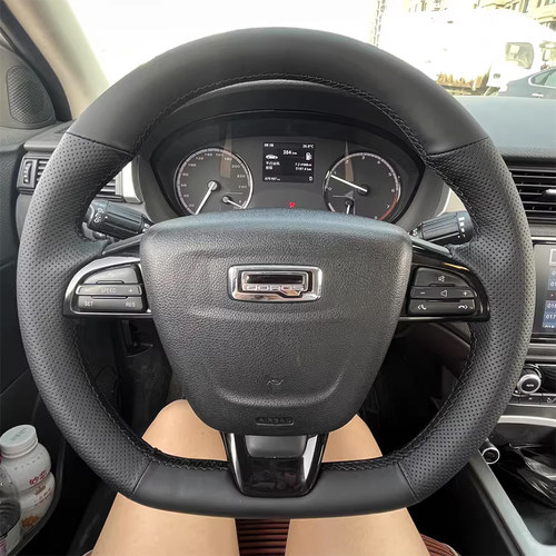 16-21款观致5方向盘套真皮13-15-17-21年观致3把套专用手缝全包款 - 图2