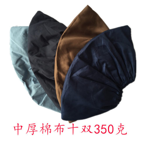 加厚棉布家用布鞋套车间工厂机房鞋套可反复洗学生10双包邮 - 图1