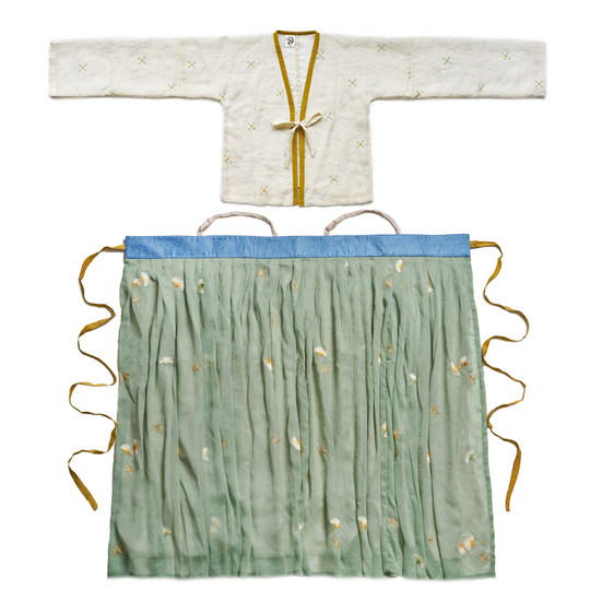 女童汉服夏秋齐胸襦裙原创国风唐制古风亲子复原锦棉对襟衫一片式