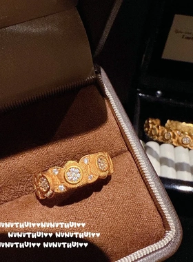 古法花丝 点钻栀子花宝石手镯 繁花似锦 四美花瓣钻筒手串 套装