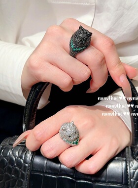 博主推荐二十二 派对花园奈良小鹿宝石戒指 高定珠宝豹富猎豹项链