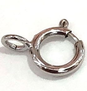 合金弹簧扣18k白红黄项链手链配件收尾扣连接扣水手扣首饰扣750