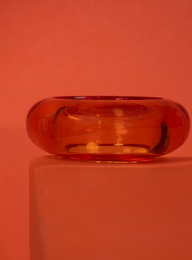 ICNBUYS彩色树脂鹅卵石蜡烛台
