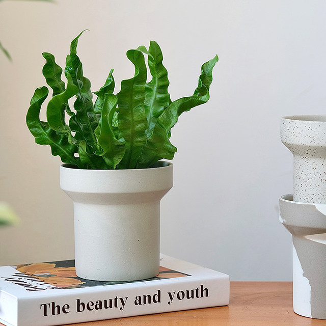 Nordic design ceramic breathable flowerpot